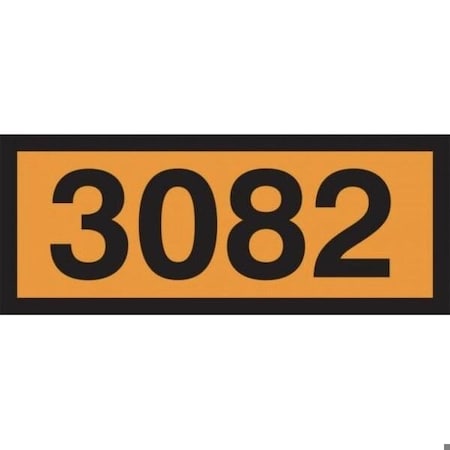 Accuform ORANGE 4DIGIT PANEL 3082 HAZARDOUS MPR625VP MPR625VP